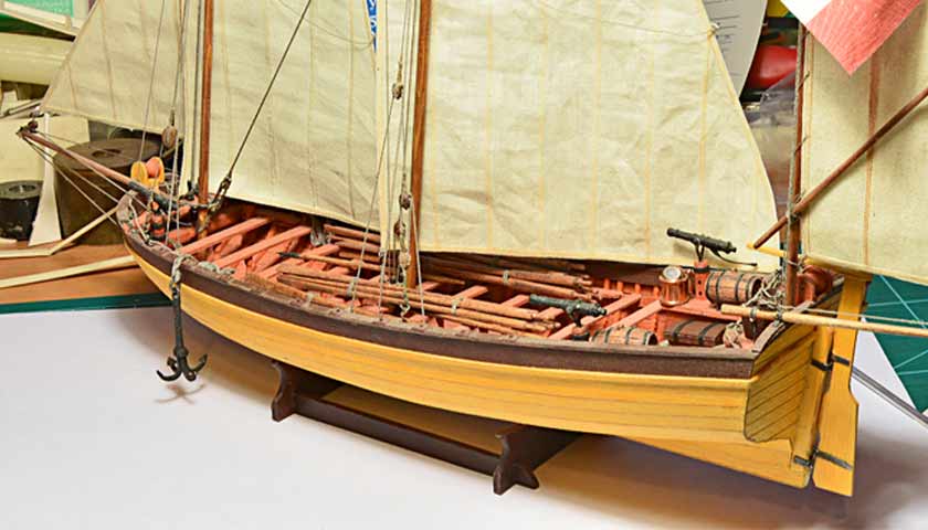French longboat of the 18th century 07
